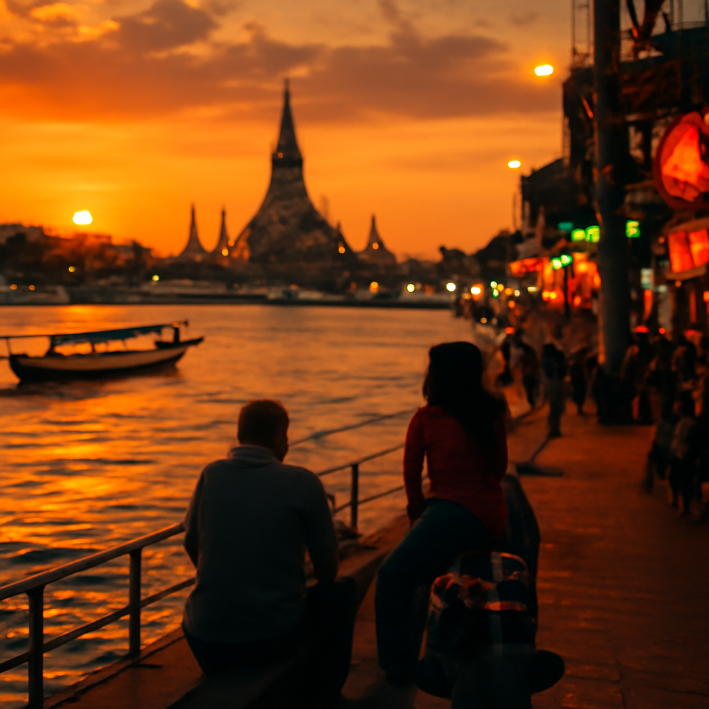 5 Riverside Spots for Epic Sunsets Near Banglamphu