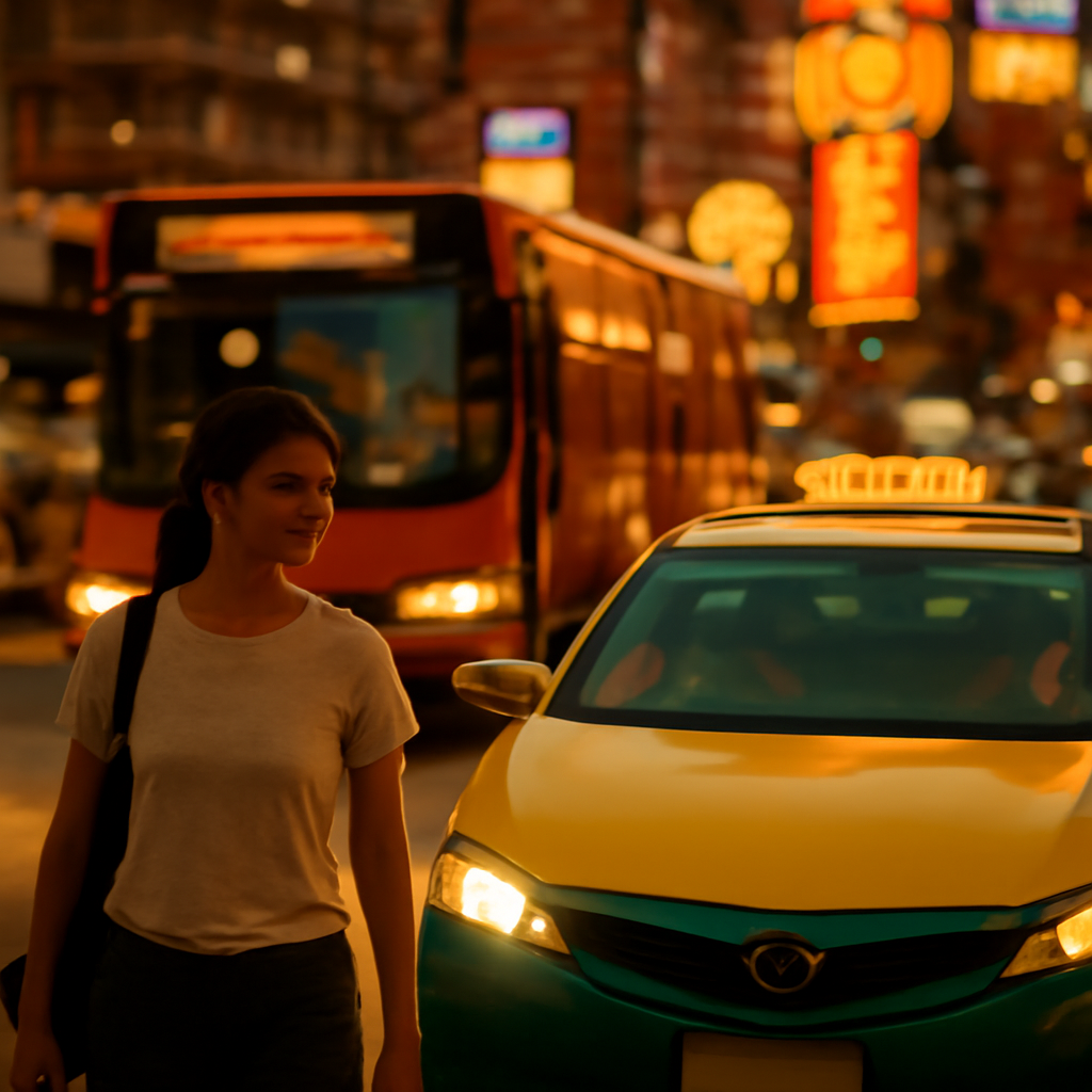 Don Mueang Bus and Taxi Routes to Khaosan
