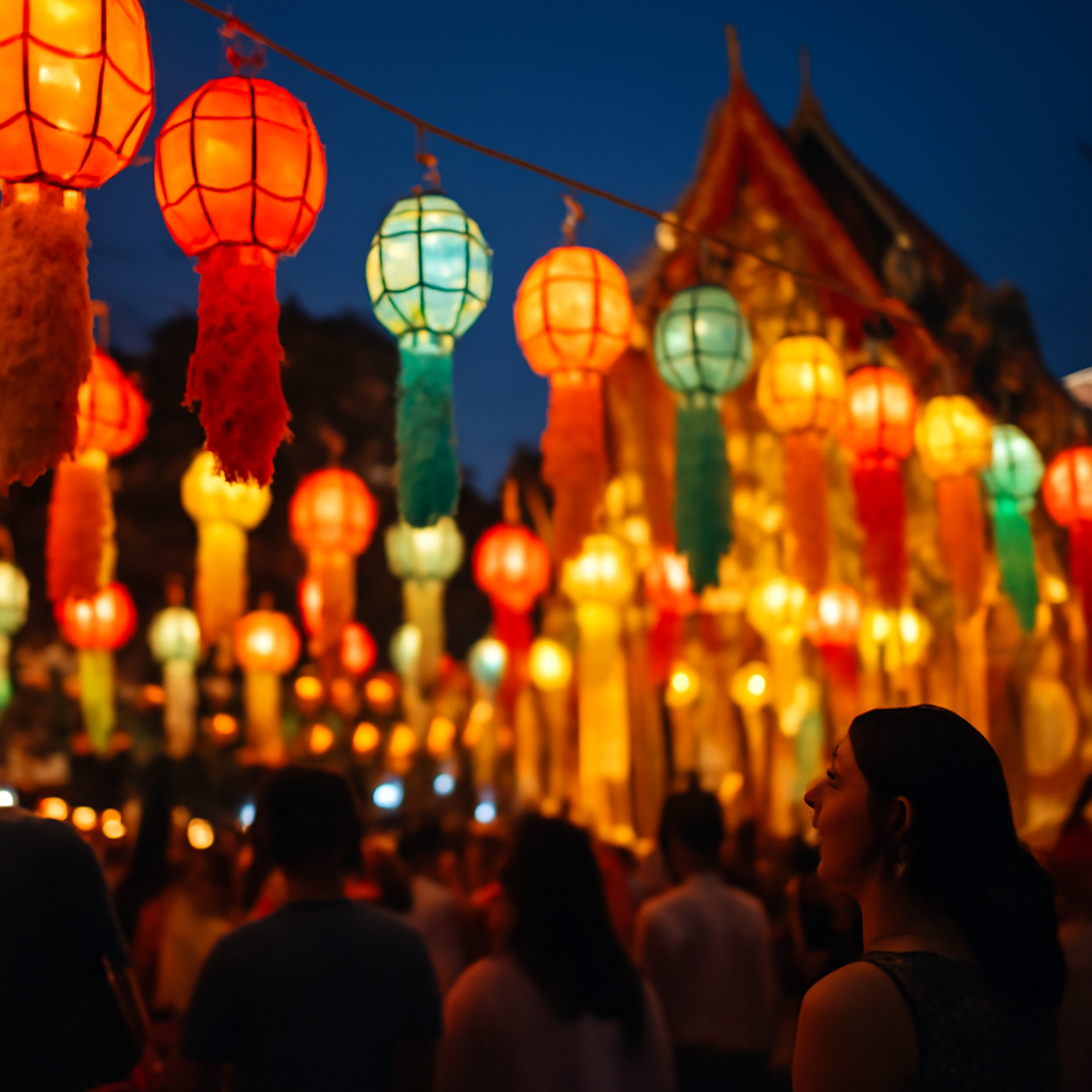 Vesak Day Lanterns: Bangkok Temple Celebrations